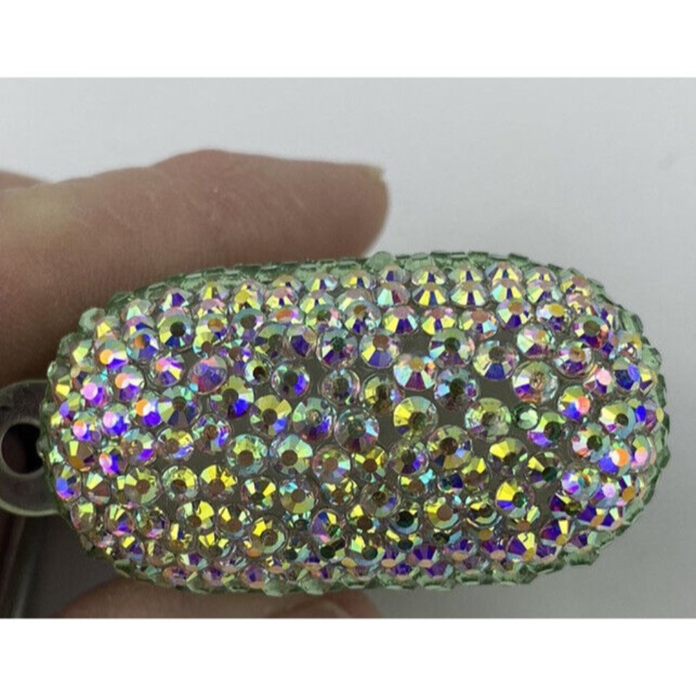 Crystal Shell Case Fits Air Pod Handmade With Rhinestones - Picture 4 of 7